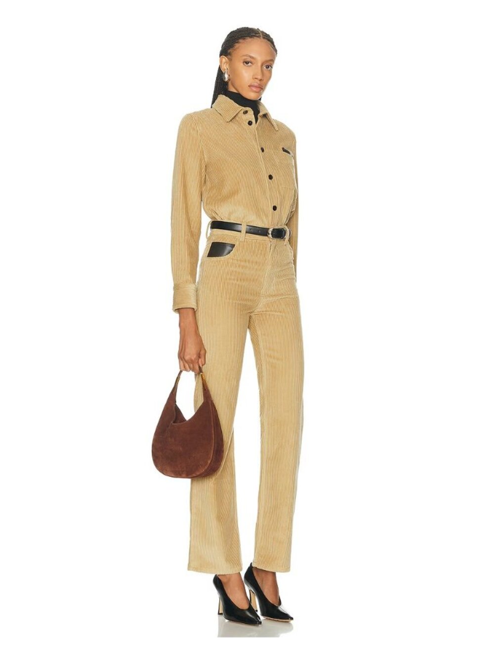 Savette The Small Florence Hobo Bag in Espresso Brown